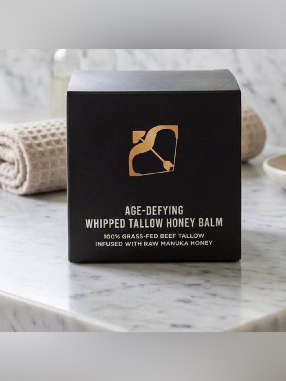Cupid Age-Defying Whipped Tallow Honey Balm - Black & Gold